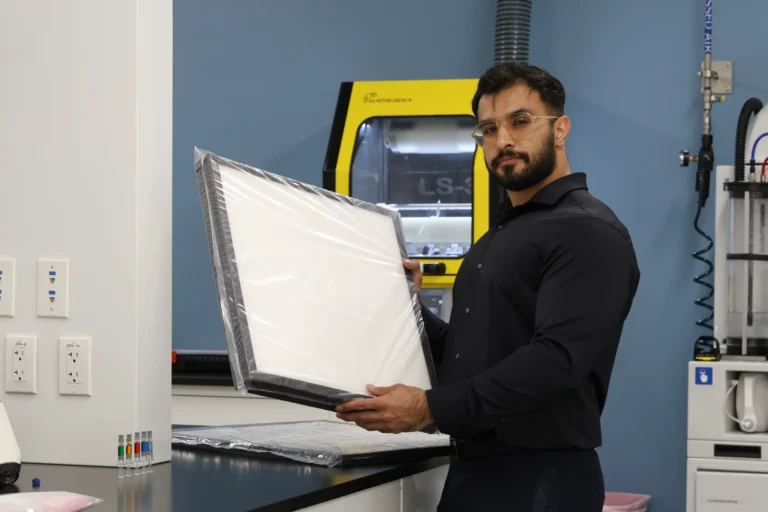 Electrospinning machine for filtration